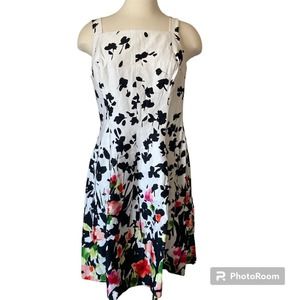 American Living Floral Cotton Fit and Flare Garden Dress Size 10